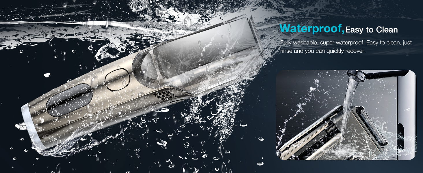 vacuum beard trimmer for men