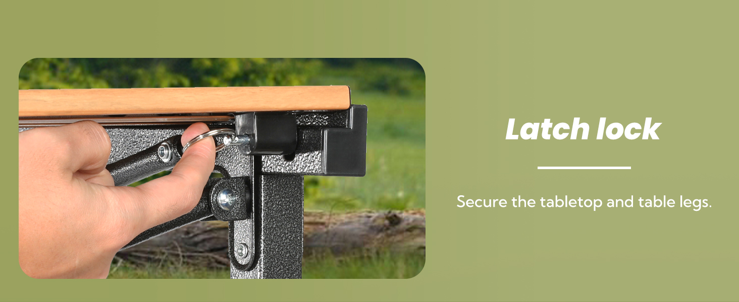 adjustable camping table