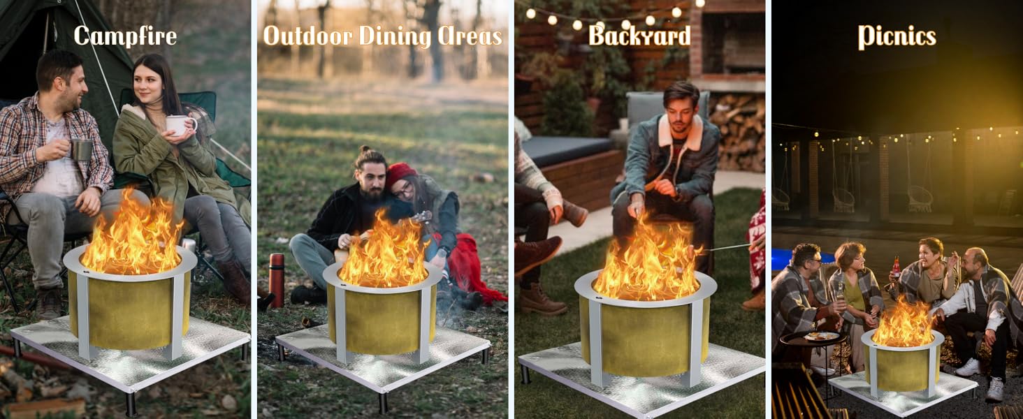 FIREPIT HEAT SHIELD fire pit base fire pit grass protector fire pit stand deck heat protector