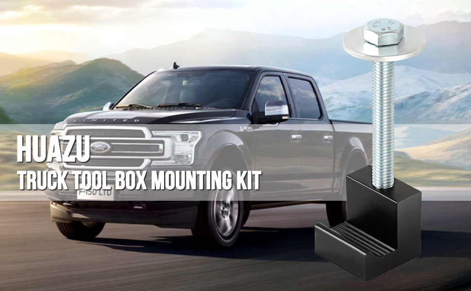 Huazu Truck Tool Box Mounting Kit, Tool Box Tie Downs