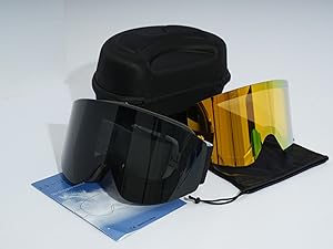 Red Bull スキーゴーグル 悪天候用レンズマグネット交換式 Amazon | [torbollo] スキーゴーグル 磁気マグネット式 二重構造