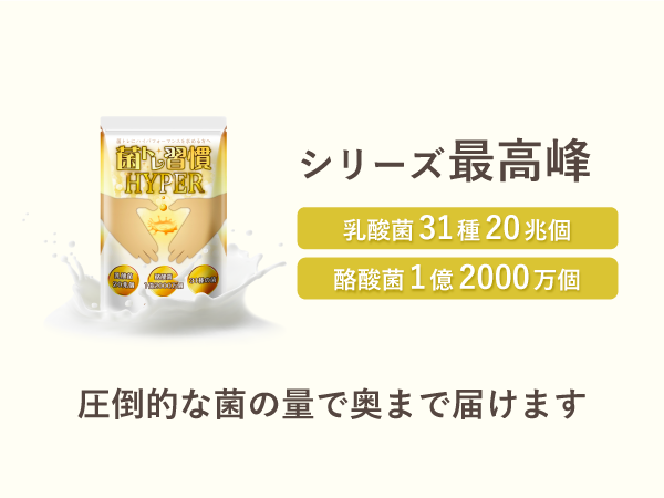 Amazon | 菌トレ習慣 HYPER 乳酸菌 20兆個 酪酸菌 オリゴ糖