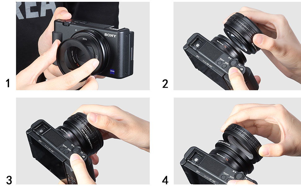 Amazon.co.jp: ULANZI WL-1広角マクロアタッチメントレンズ 2-in