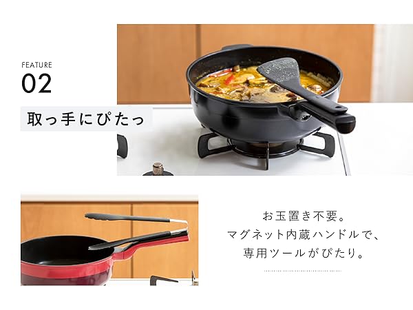 レミパンプラス　ブラック　新品 Amazon｜remy レミパンプラス ツール4種セット 24cm (レッド) 深