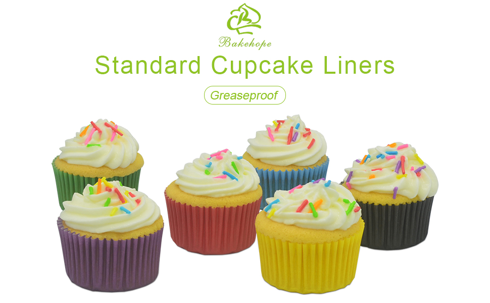 Bakehope Standard Baking Cups, Classic Purple Greaseproof Festive