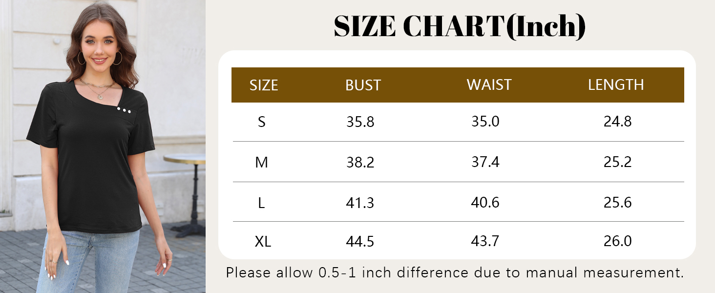 womens summer tops asymmetrical v neck short sleeve button down dressy trendy tunic t shirts blouse