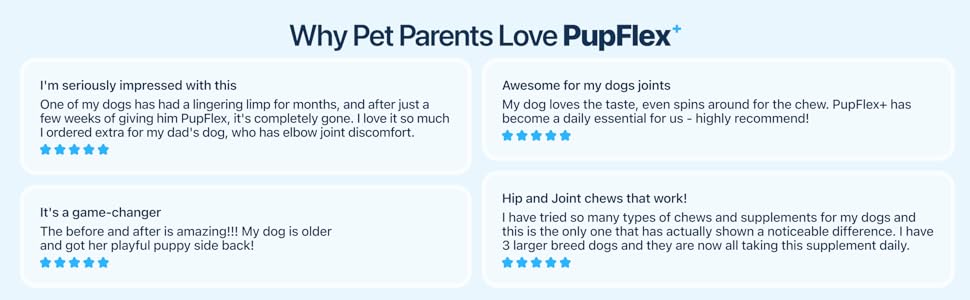 PupFlex+ dog joint supplement reviews
