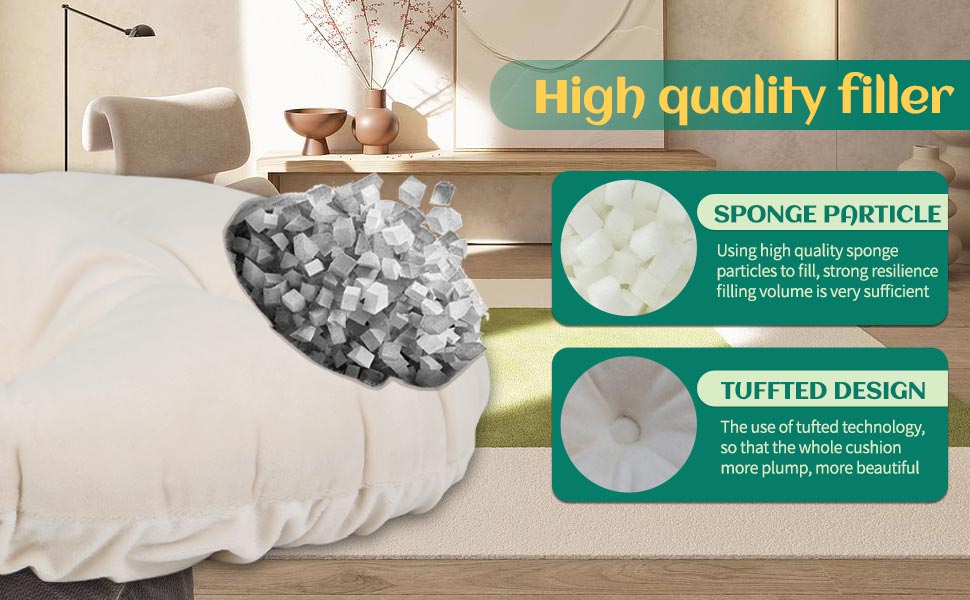 mudilun Round Bar Stool Cushions Soft Comfortable Tufted