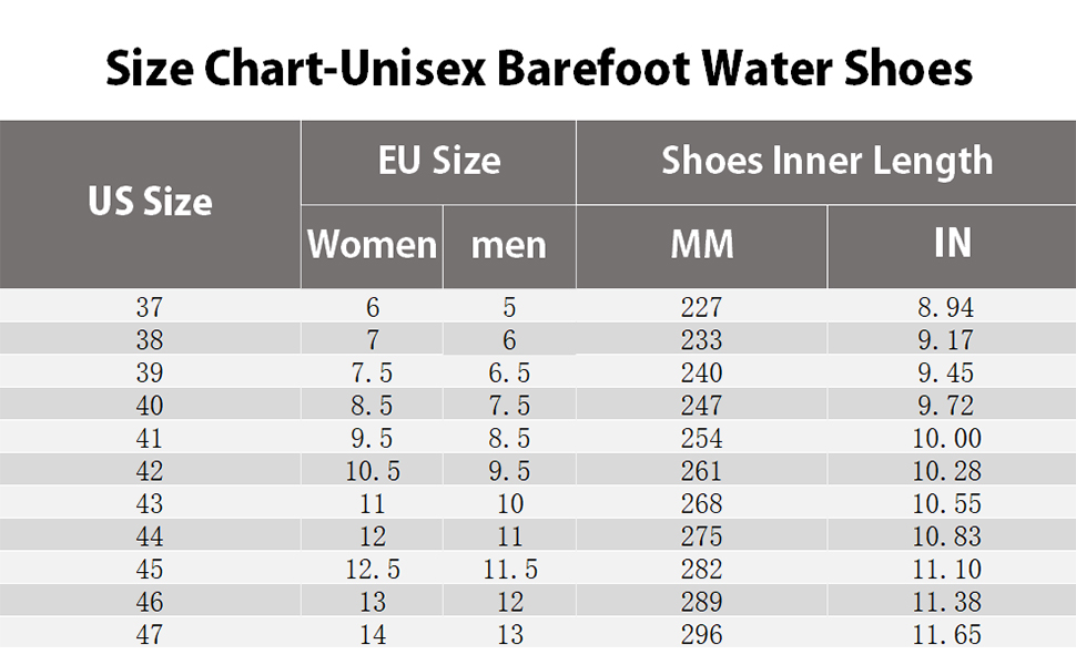 barefoot water shoes