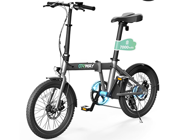 Amazon | ERWAY 電動自転車 折りたたみ 電動アシスト自転車