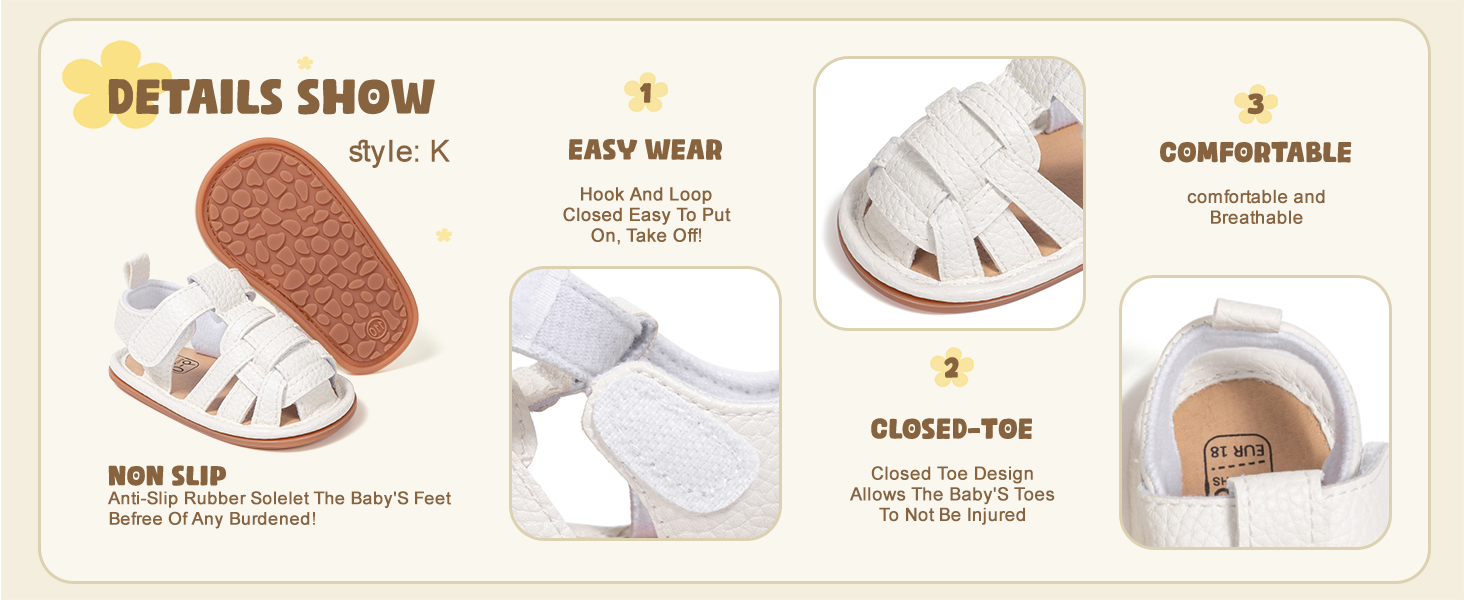 infant summer sandals