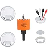 VIKITON 2 inch Desk Grommet 2 inch Hole Saw, Desk Cord Hole Cover, Desk Cable Hole Cover, Desk Ho...