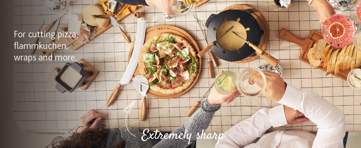BOSKA Pizza Wheel Oslo+ - Extremely sharp