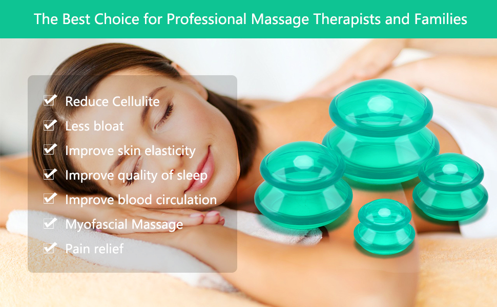 Silicone Cupping Therapy Set, Professional Studio and Home Cupping Set