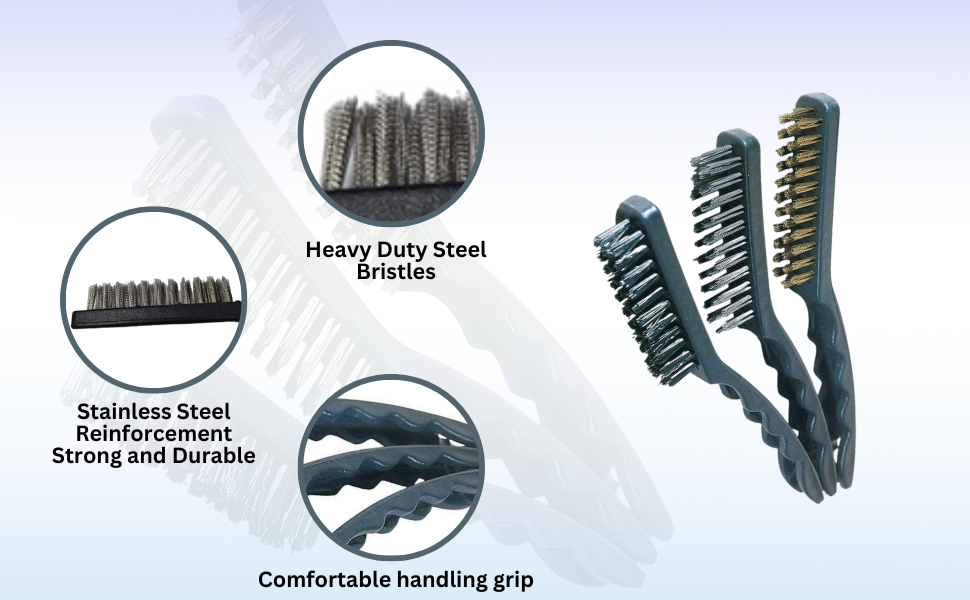 New Year Sale Cleaning Brushes For Home, Large Wire Brush For Cleaning Ac, 17 Cleaning Tools Stainless Steel Metal Wire Hand Brush For Metal Rust Paint Removal &Amp; Cleaning