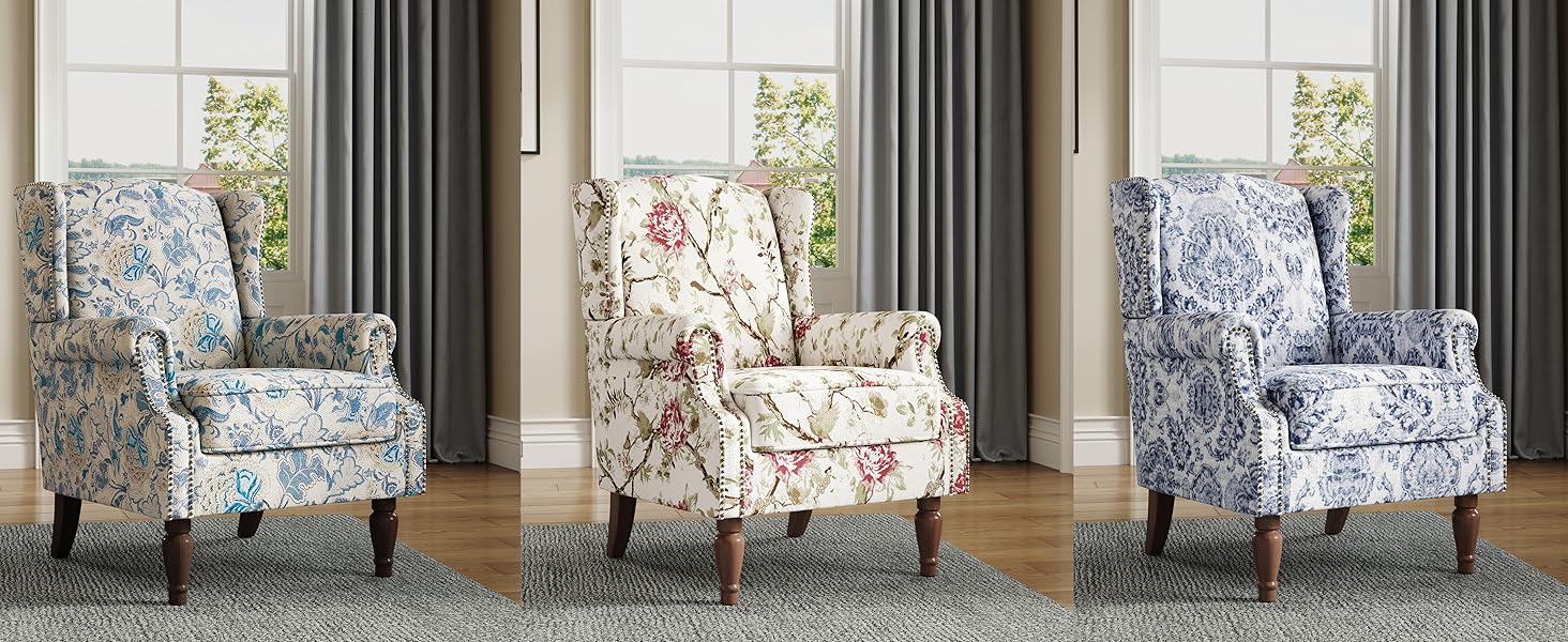Floral Accent Chair