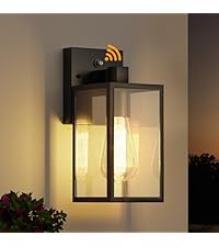 ライト・ランタン DEhaus zeyu Farmhouse Exterior Post Light Fixture, 17 Inch Modern