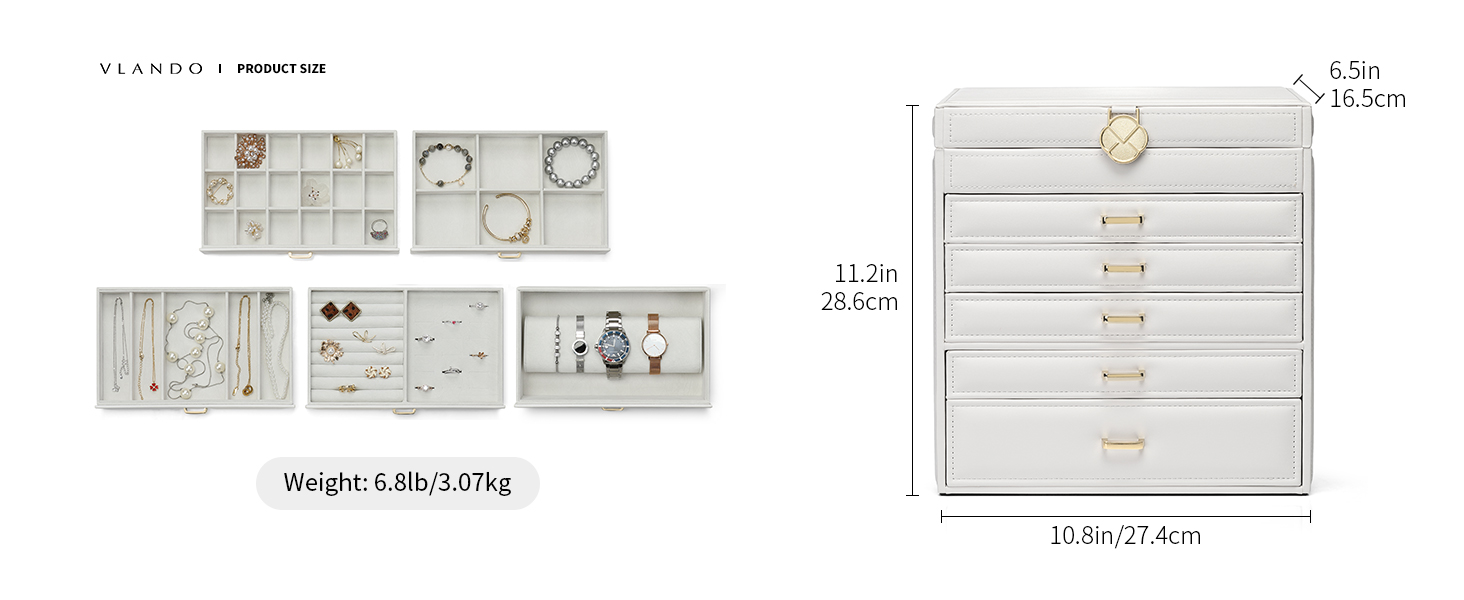 Vlando Large jewelry box