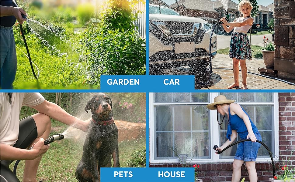 Bionic Flex Garden Hose 50 Ft, Heavy Duty Lightweight Powerful Water