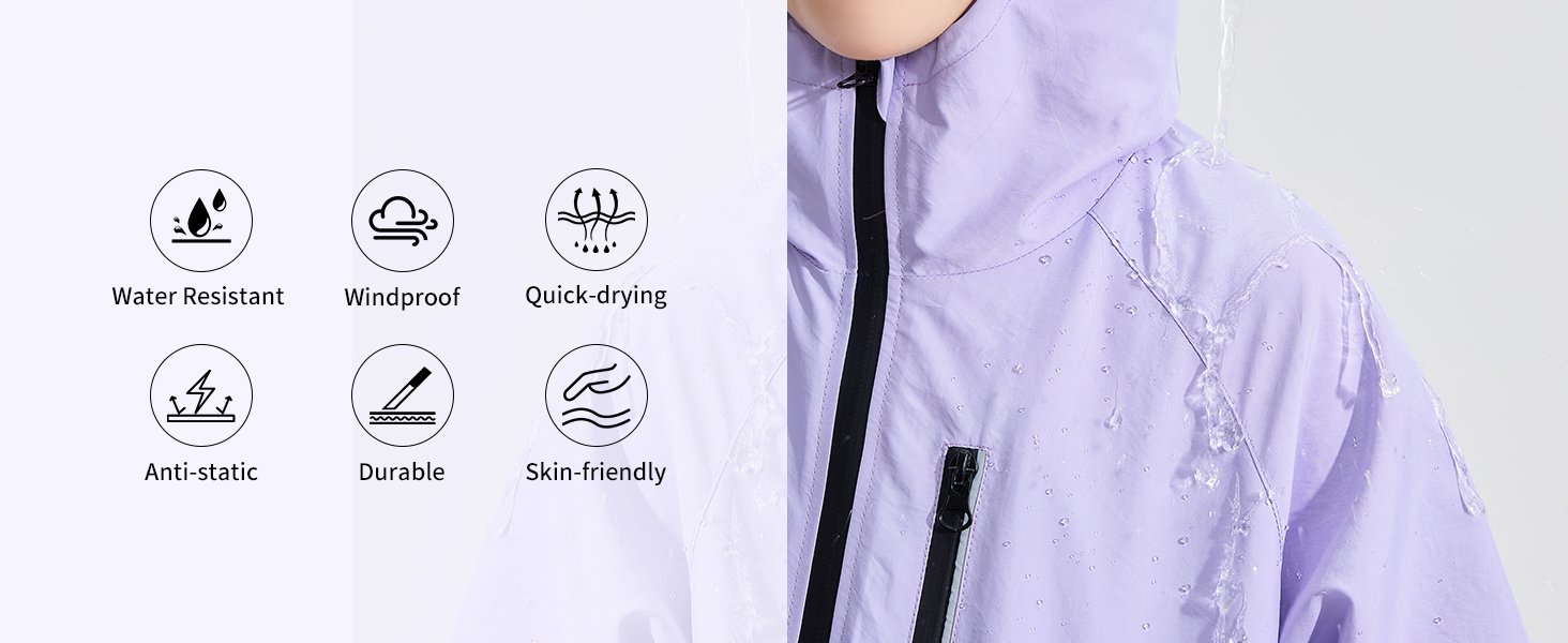 waterproof windbreaker lightweight