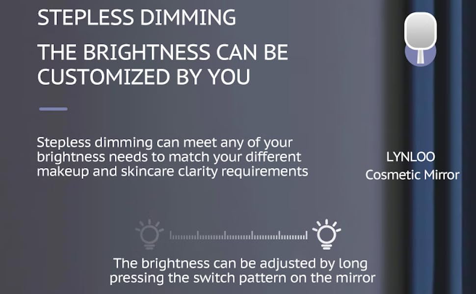 brightness can be customized by user