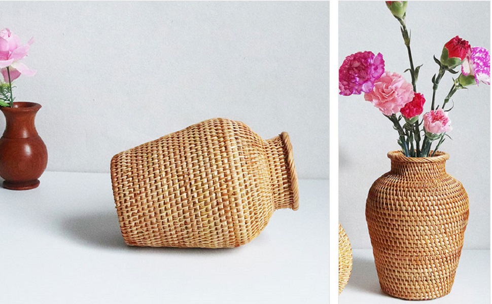 Rattan Plants Vase 1