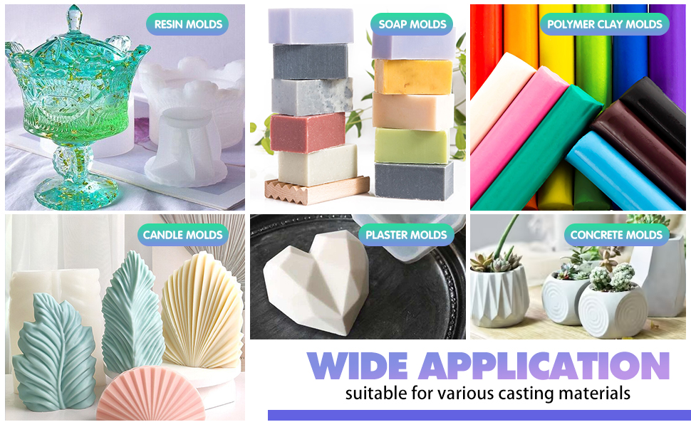 Silicone Molds Making Kit 1 Gallon 15A Liquid Silicone