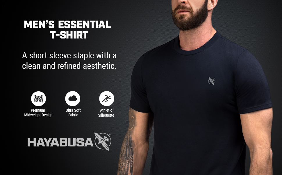 Model wearing Hayabusa VIP T-Shirt showing front