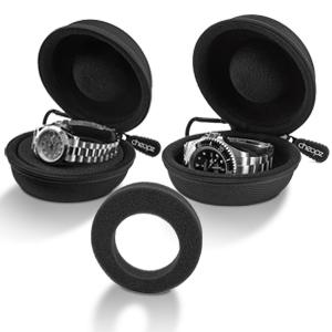 Cheopz Single Travel Watch Case - Fit any small or large wristwatches & smart watches faced 35-50mm