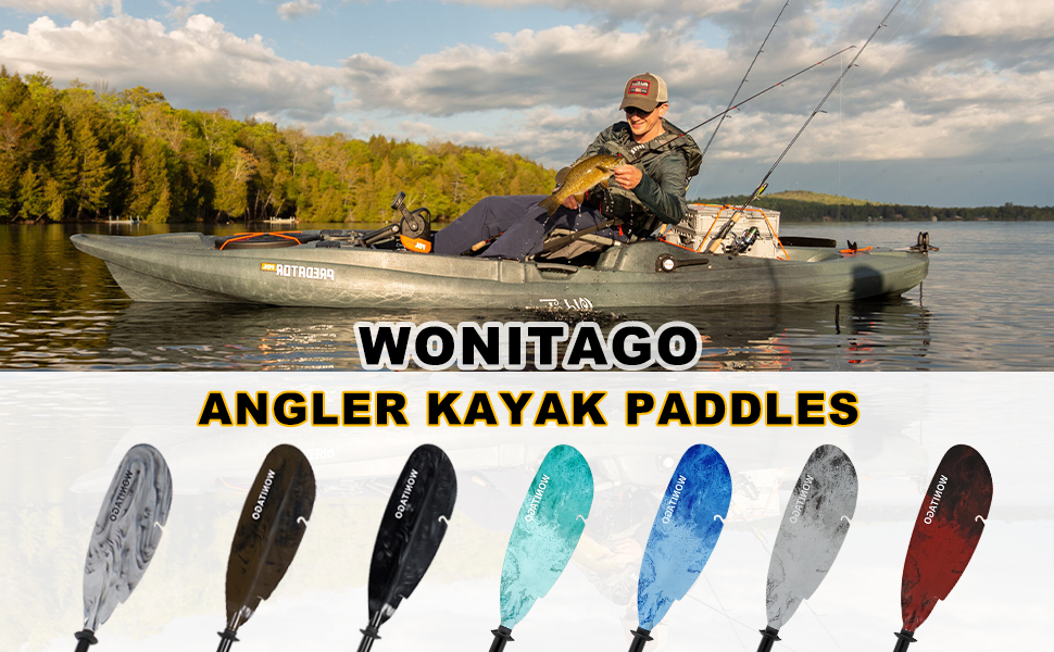angler kayak paddles