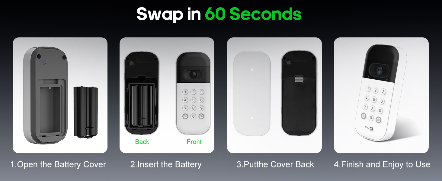 myq garage door opener battery