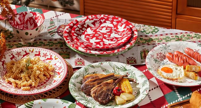 christmas serving dish