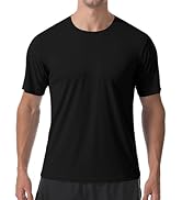PLUMZJOY Men's Short Sleeve T-Shirt UPF 50+ Quick Dry Rash Guard Athletic Running T Shirts UV Sun...
