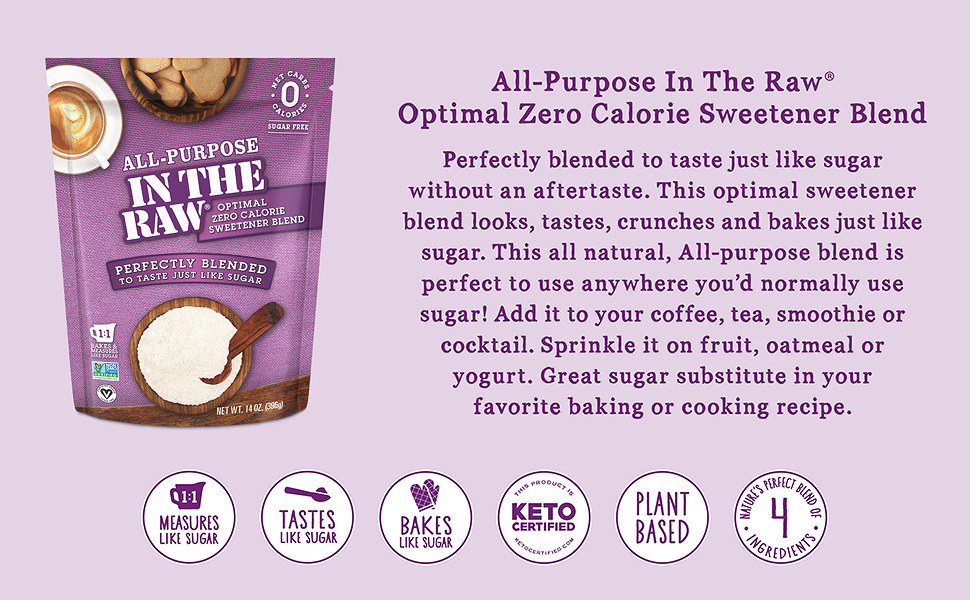 In The Raw AllPurpose Nature’s ZeroCalorie Sweetener