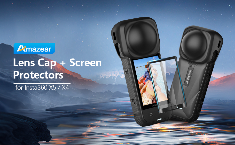 Insta 360 X5 Screen Protector and Lens Cap