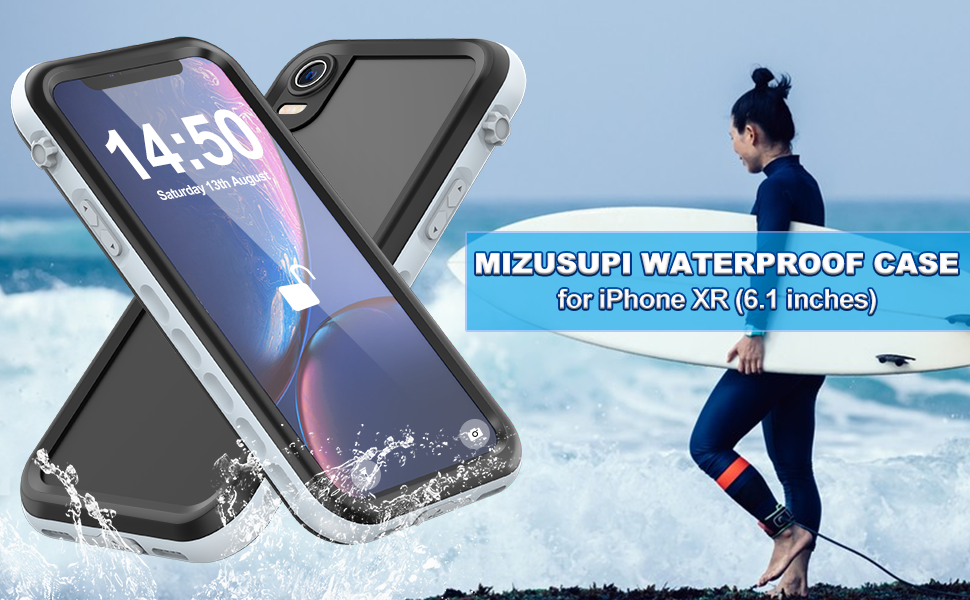 iPhone XR Waterproof Case MIZUSUPI Underwater Full Sealed
