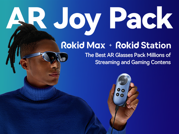 Rokid AR Joy Pack, Max AR okulary ze stacją, 160