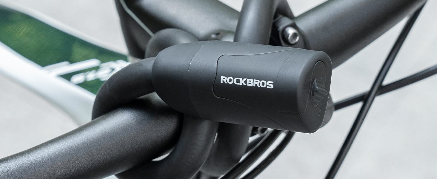 ROCKBROS Bike Lock Cable Memory Anti Theft Bicycle Cable Lock Self