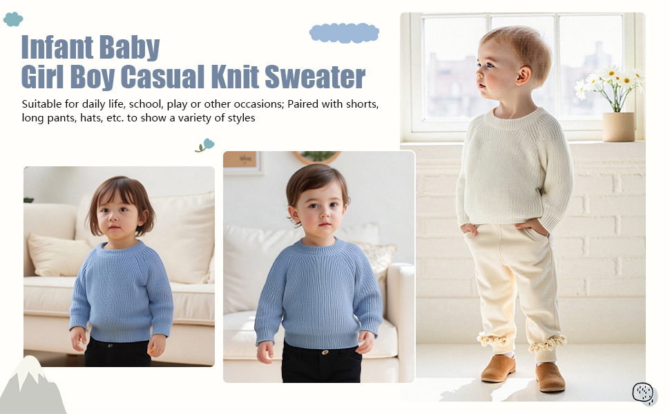 baby sweater blue sweater white sweater long sleeve sweater toddler sweater