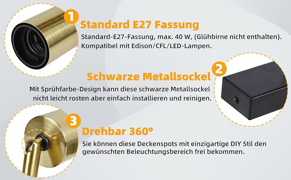 deckenleuchte gold