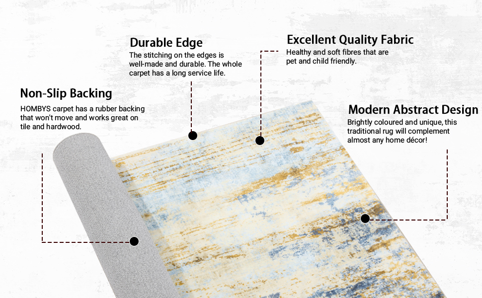 HOMBYS Thickened Memory Foam Area Rug for Living Room and Bedroom - Large Soft Modern Floor Carpet for Indoor, Beige 9a7ffec8 9722 42aa B2cd 3b71e051e75a. CR0,0,970,600 PT0 SX970 V1