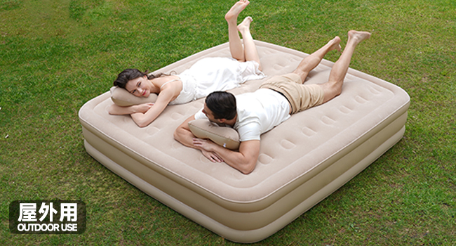 Amazon | LUNING エアーベッド 電動ポンプ内蔵 エアベッド 厚手