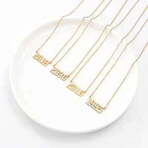 Birthday Year Necklace