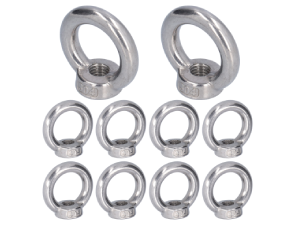 10個 アイナット M10 リフティングアイナット リングナット ロープフィッティング用 ナットリング m10 ステンレス フックアイナット