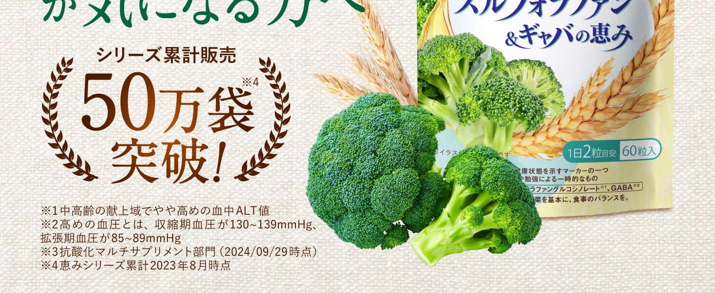 スルフォラファン&ギャバの恵み