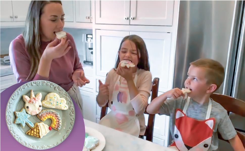 Hapinest Unicorn Cookies Baking Set for Kids Girls Real