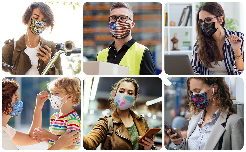 Edaren 20Pcs/Pack Face Mask 3Layer Fashion Design