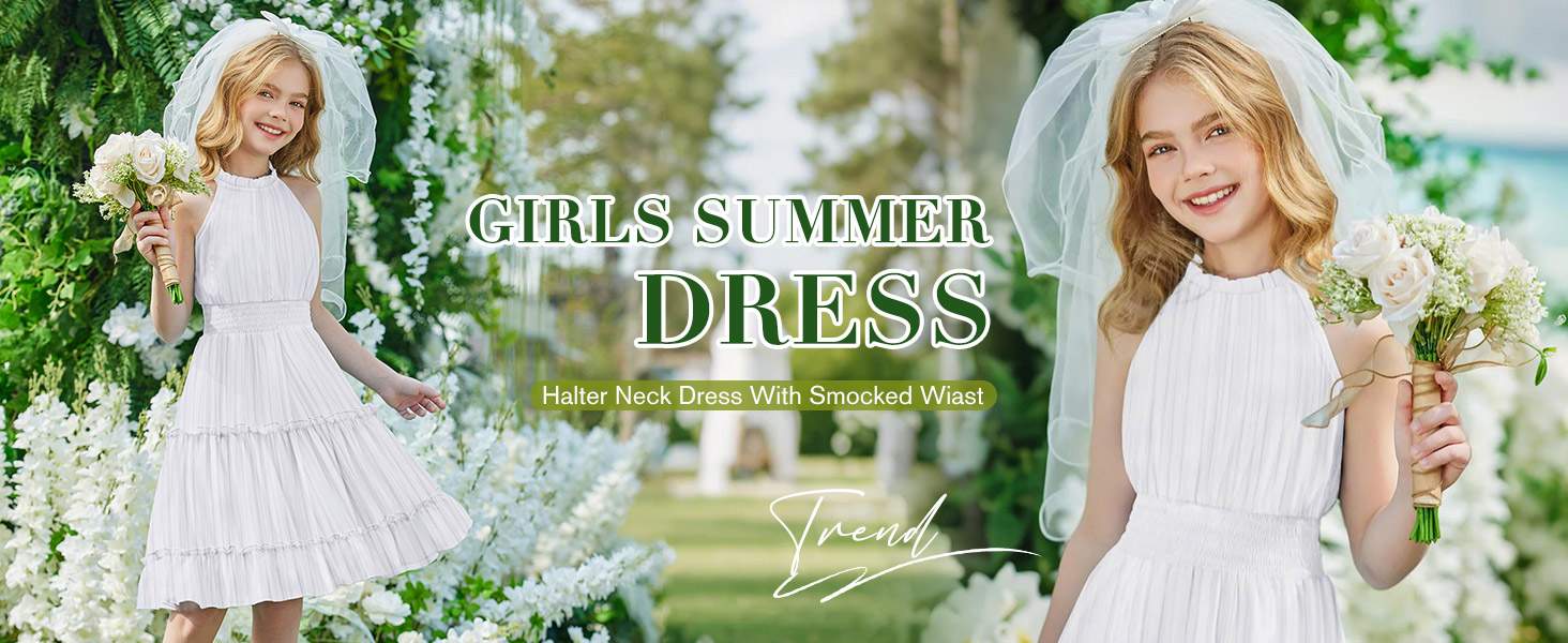 Girls Halter Neck Dress