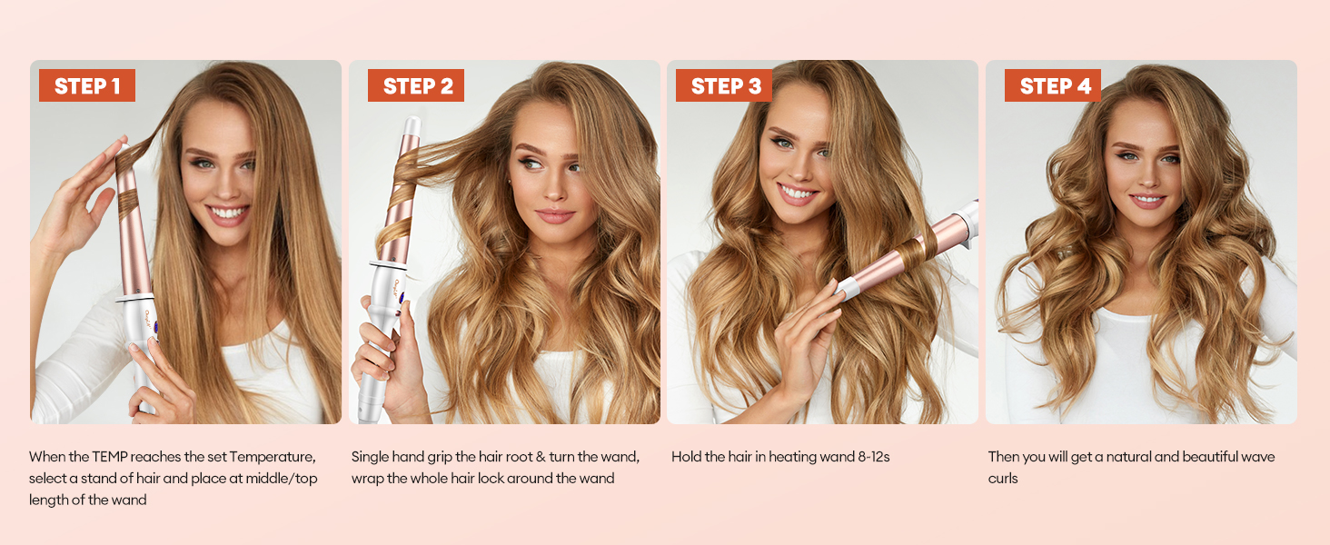 CkeyiN Hair Curling Wand