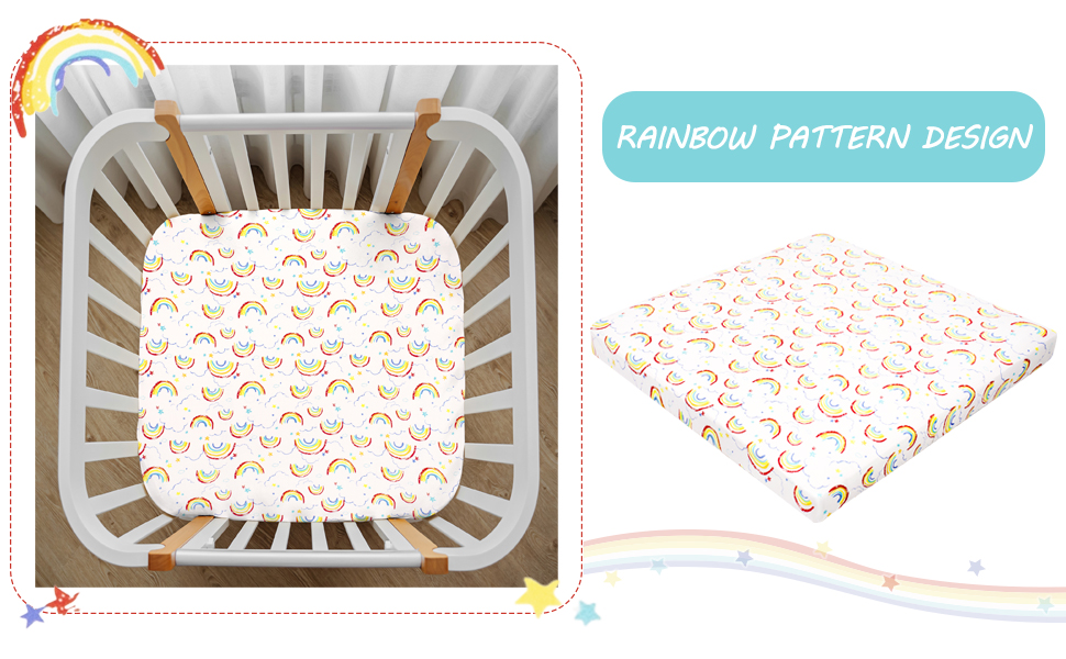 Cloele Square Playard/Playpen Stretch Fitted Sheet 36 X